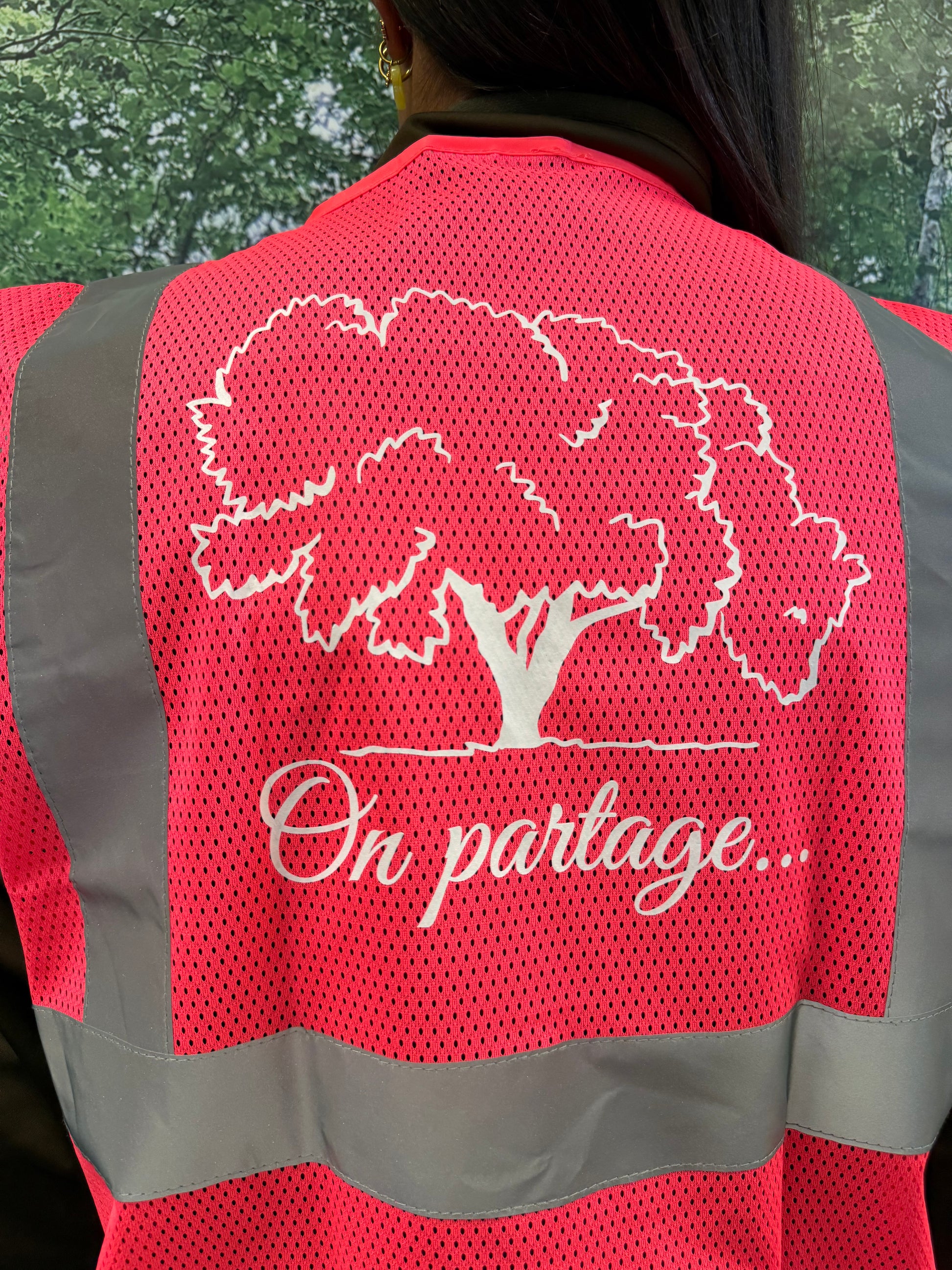 Gilet de sécurité Rose Fluo L&L We Share