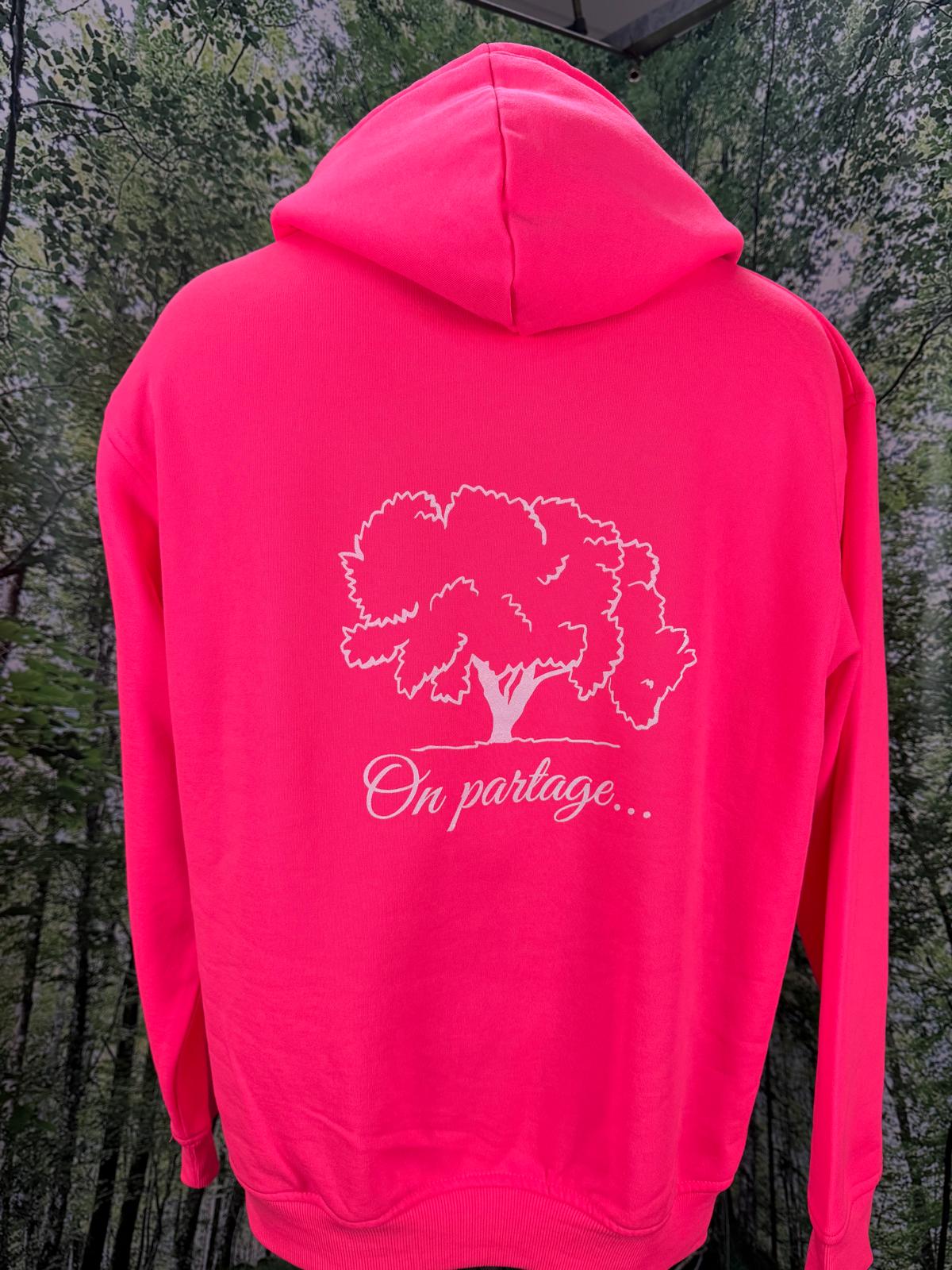 Sweatshirt rose fluo L&L We Share