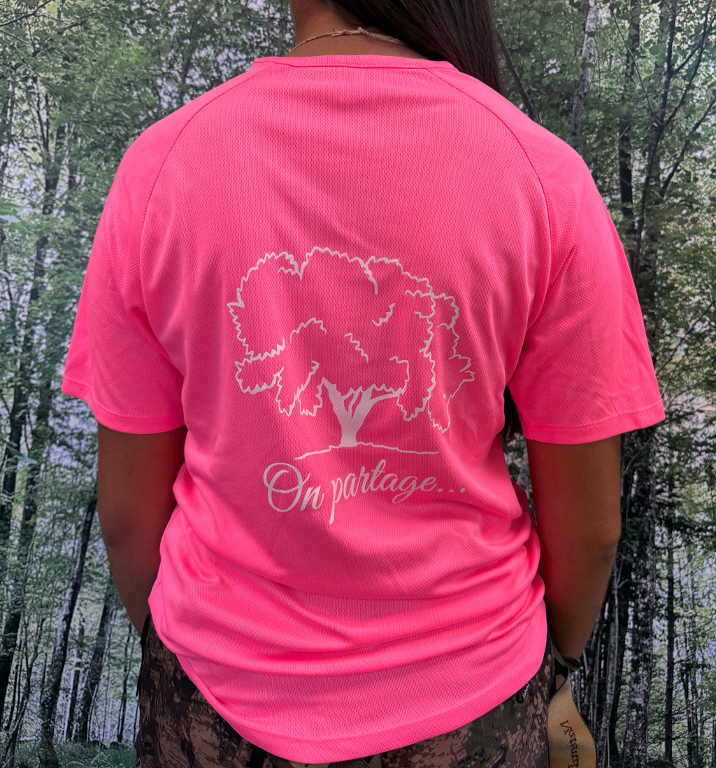 T-Shirt Rose fluo electric pink unisexe L&L We Share