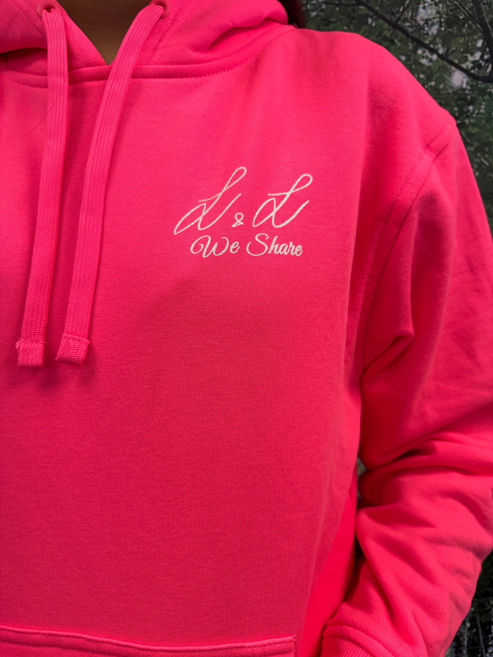 Sweatshirt rose fluo L&L We Share