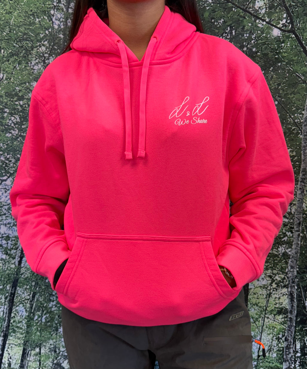 Sweatshirt rose fluo L&L We Share