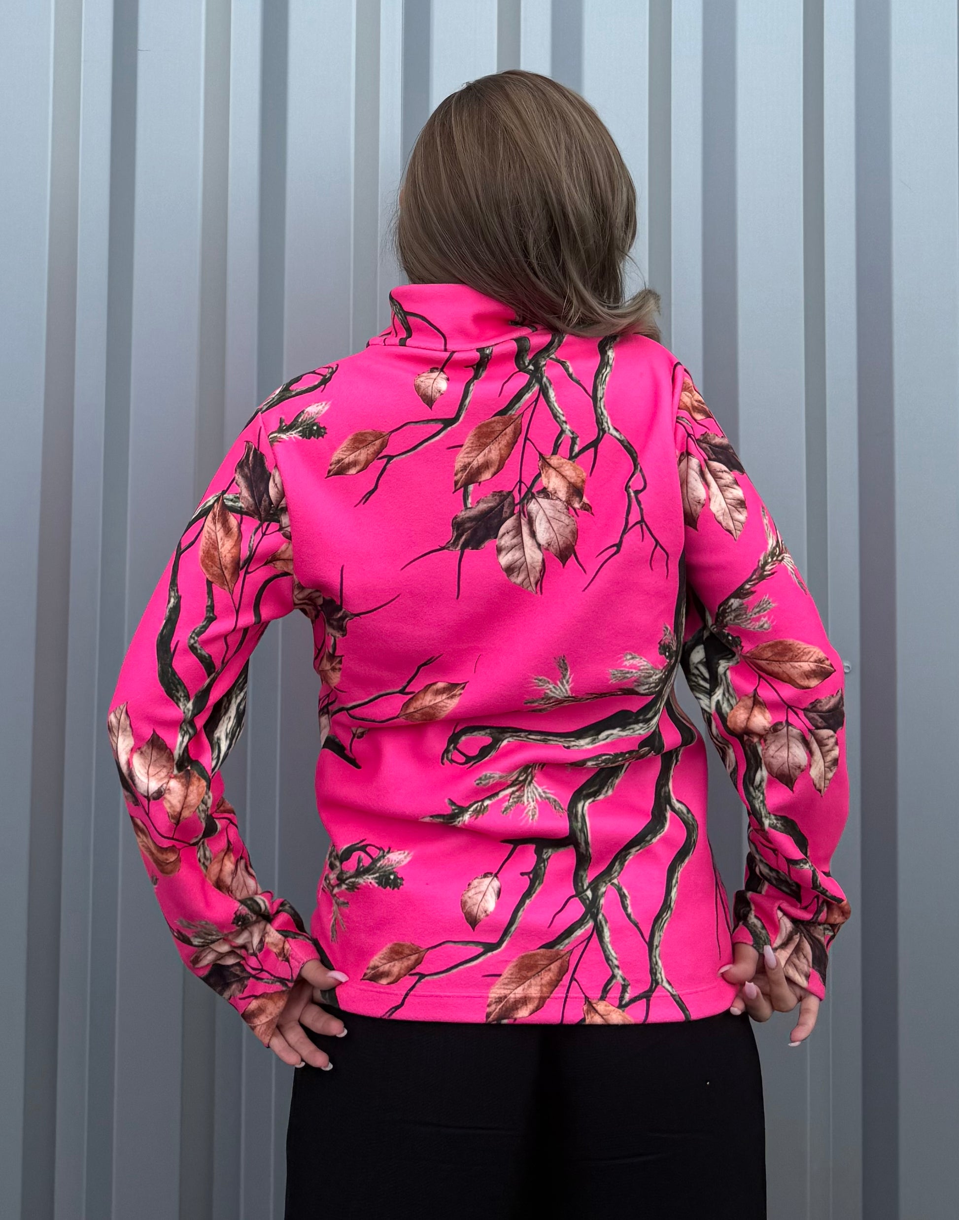 Polaire Rose Fluo Camouflage L&L We Share