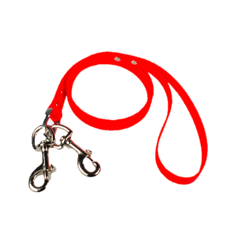Laisse plate  BIOTHANE BETA Orange 19mm