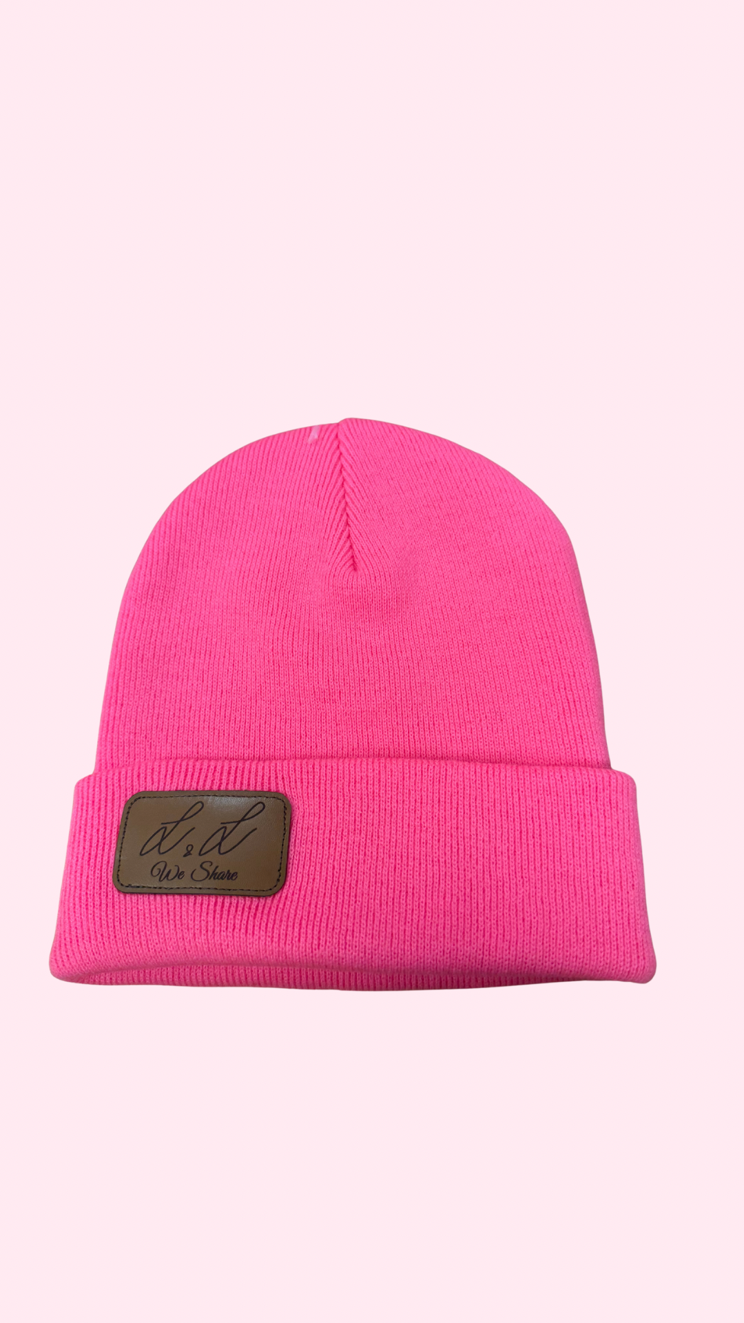 Bonnet rose fluo L&L We Share