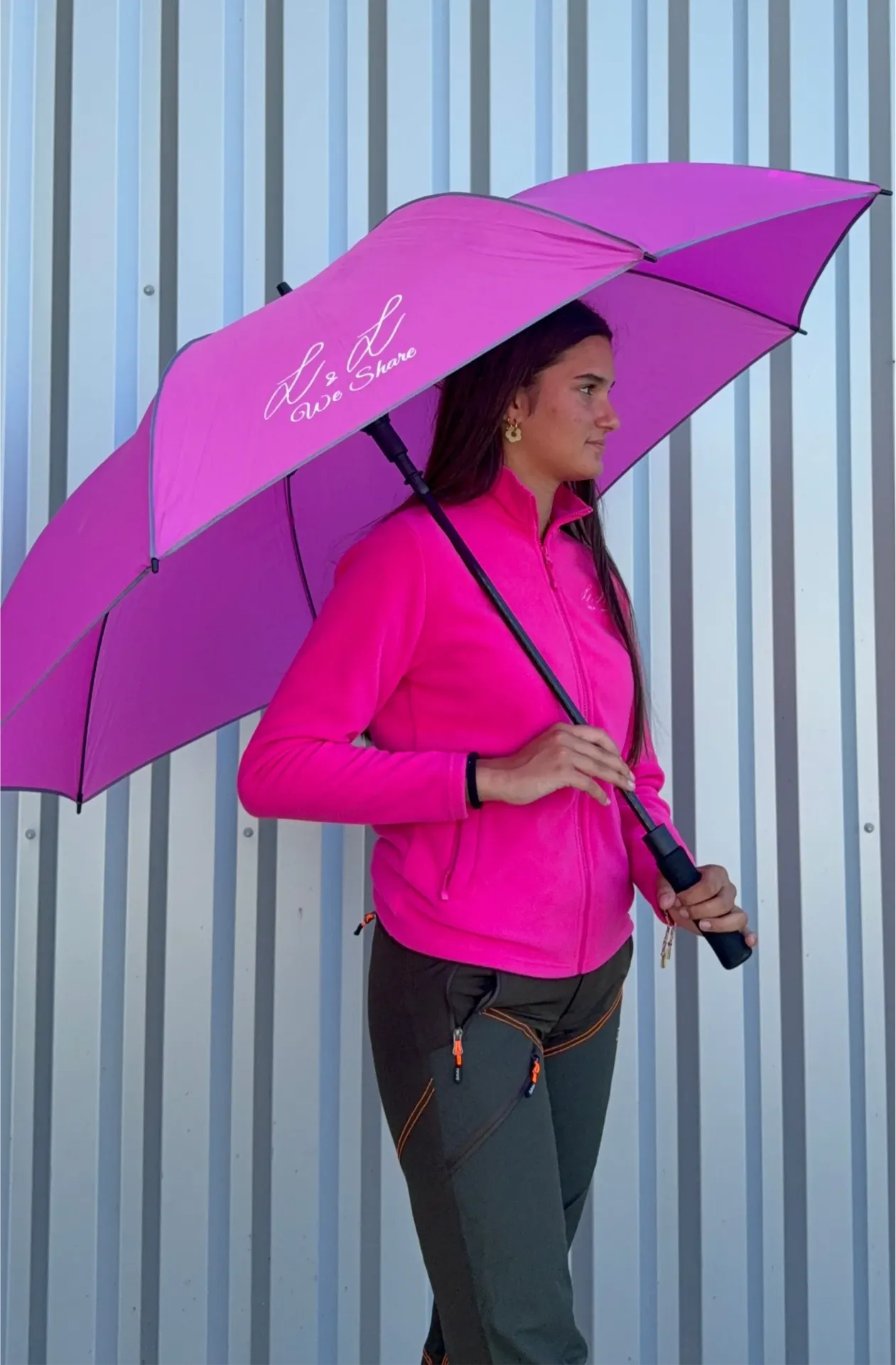 [MAPCRFLLWS] Parapluie 125 cm rose fuschia L&L We Share