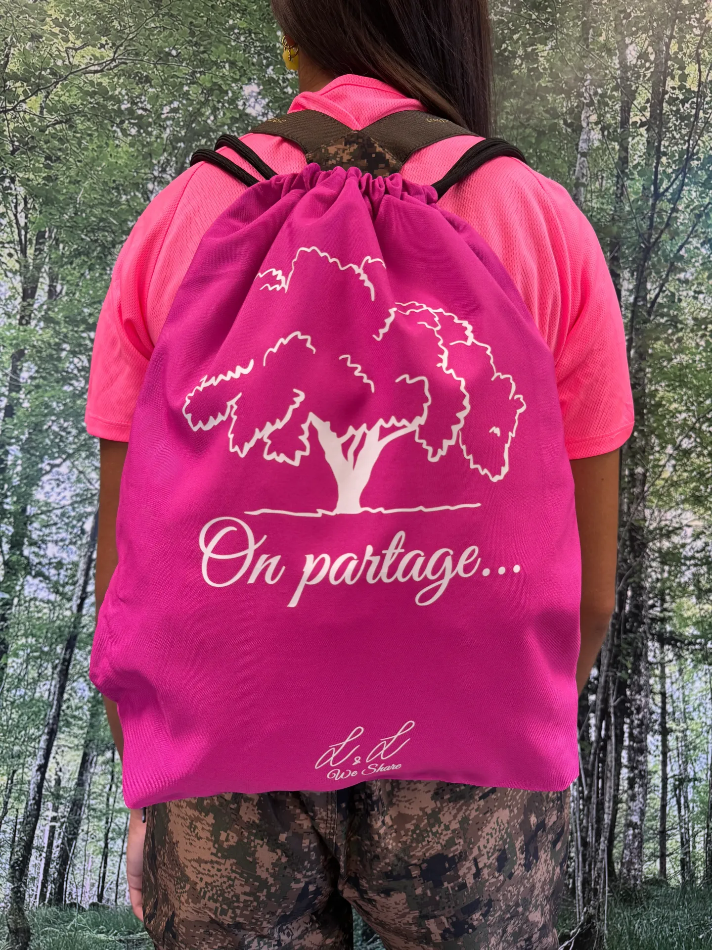 [SAGSFT] Grand Sac fourre tout rose L&L