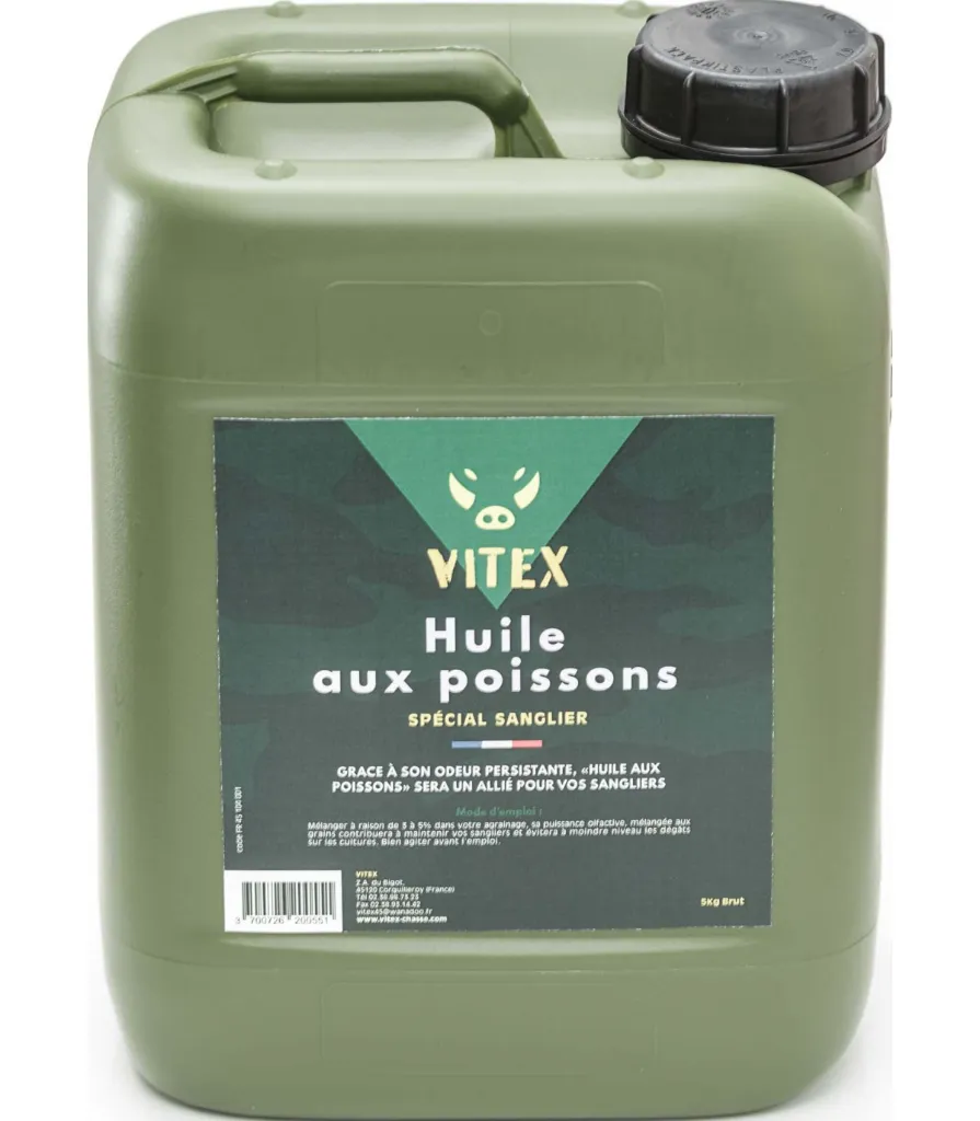HUILE AUX POISSONS VITEX - JERRICAN DE 5 kg